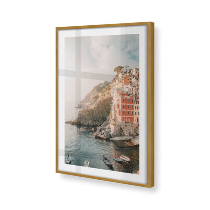 [Color:Polished Gold], Picture of art in a Polished Gold frame of the corner