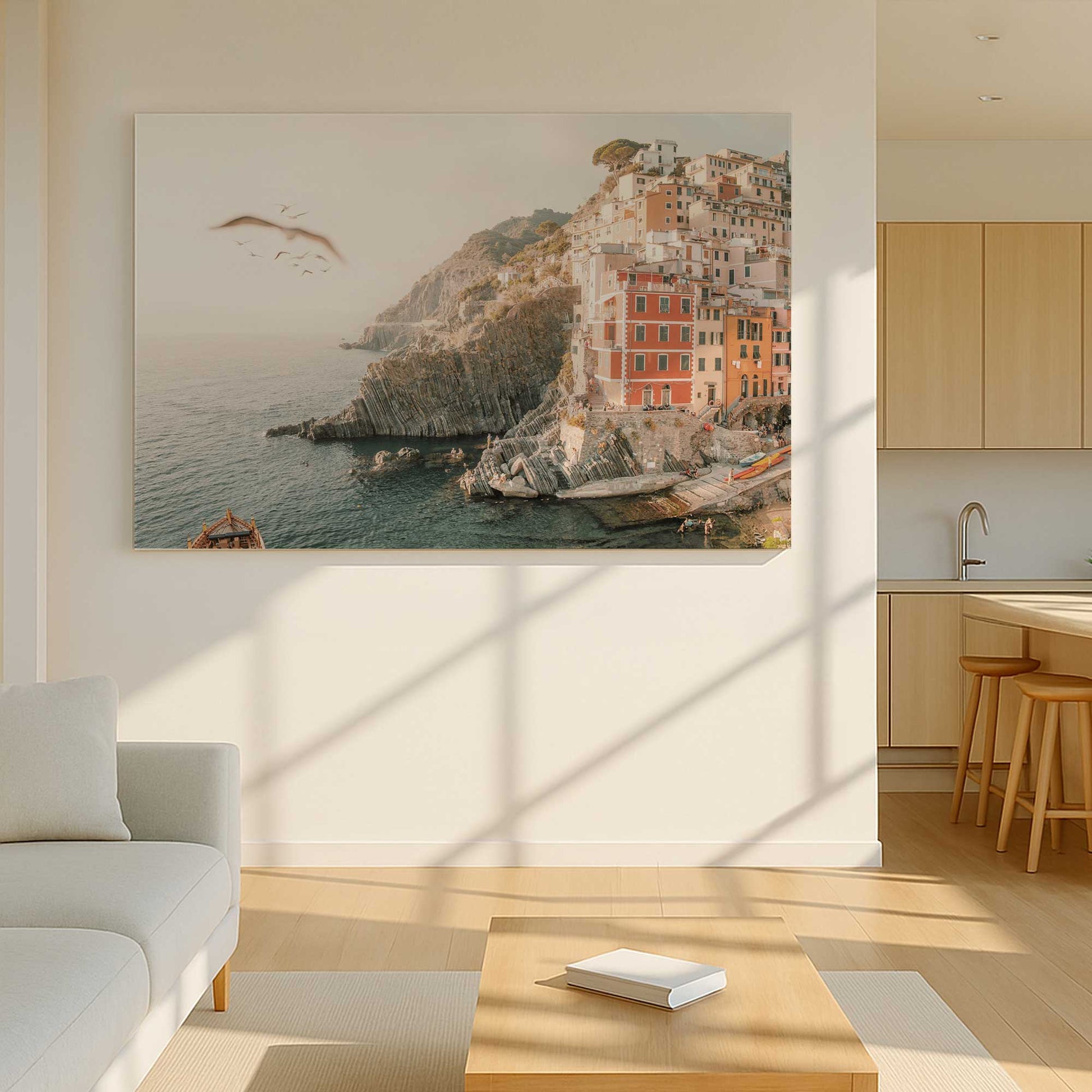 [Color:Stretched Canvas], Picture of art in a room