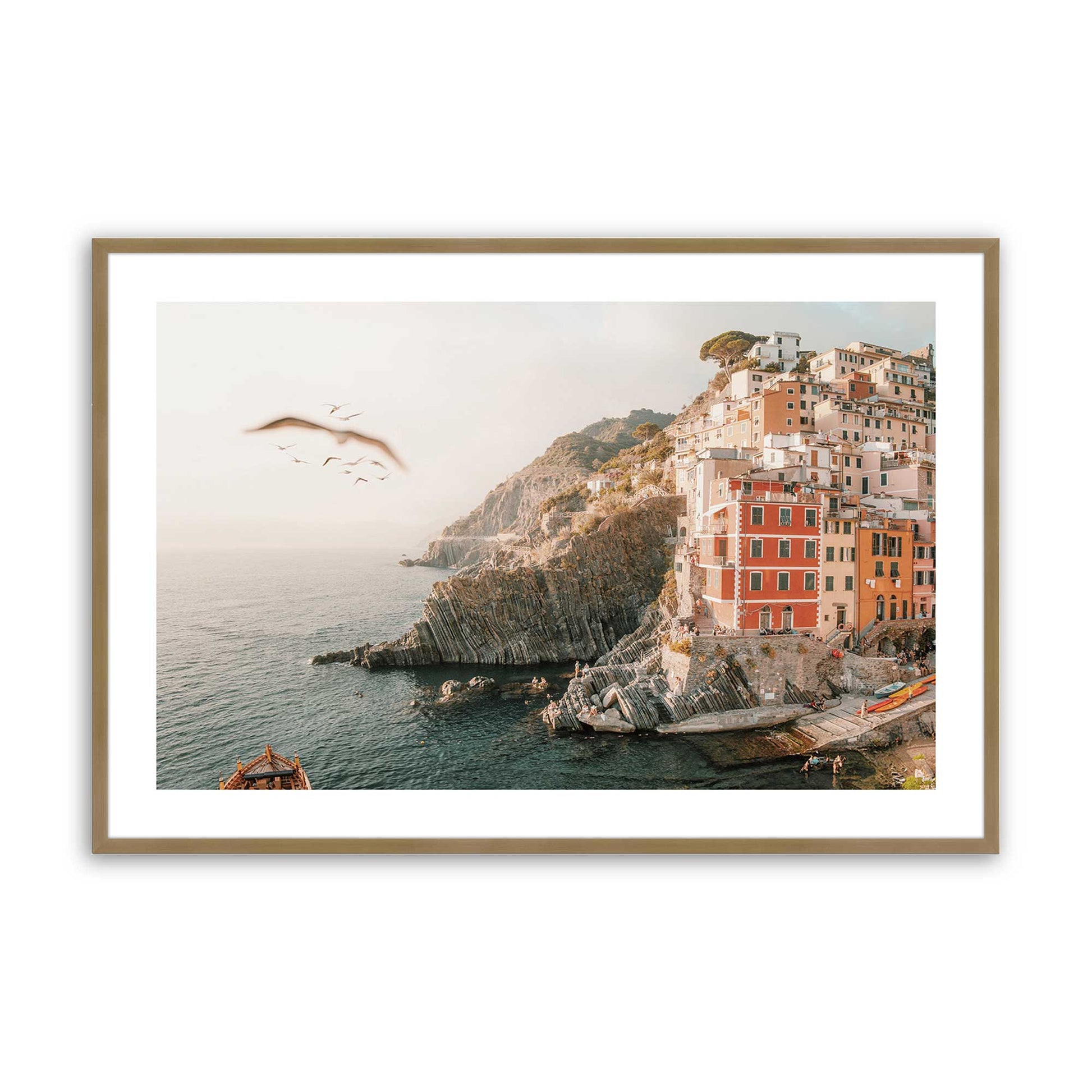[Color:Brushed Gold], Picture of art in a Brushed Gold frame