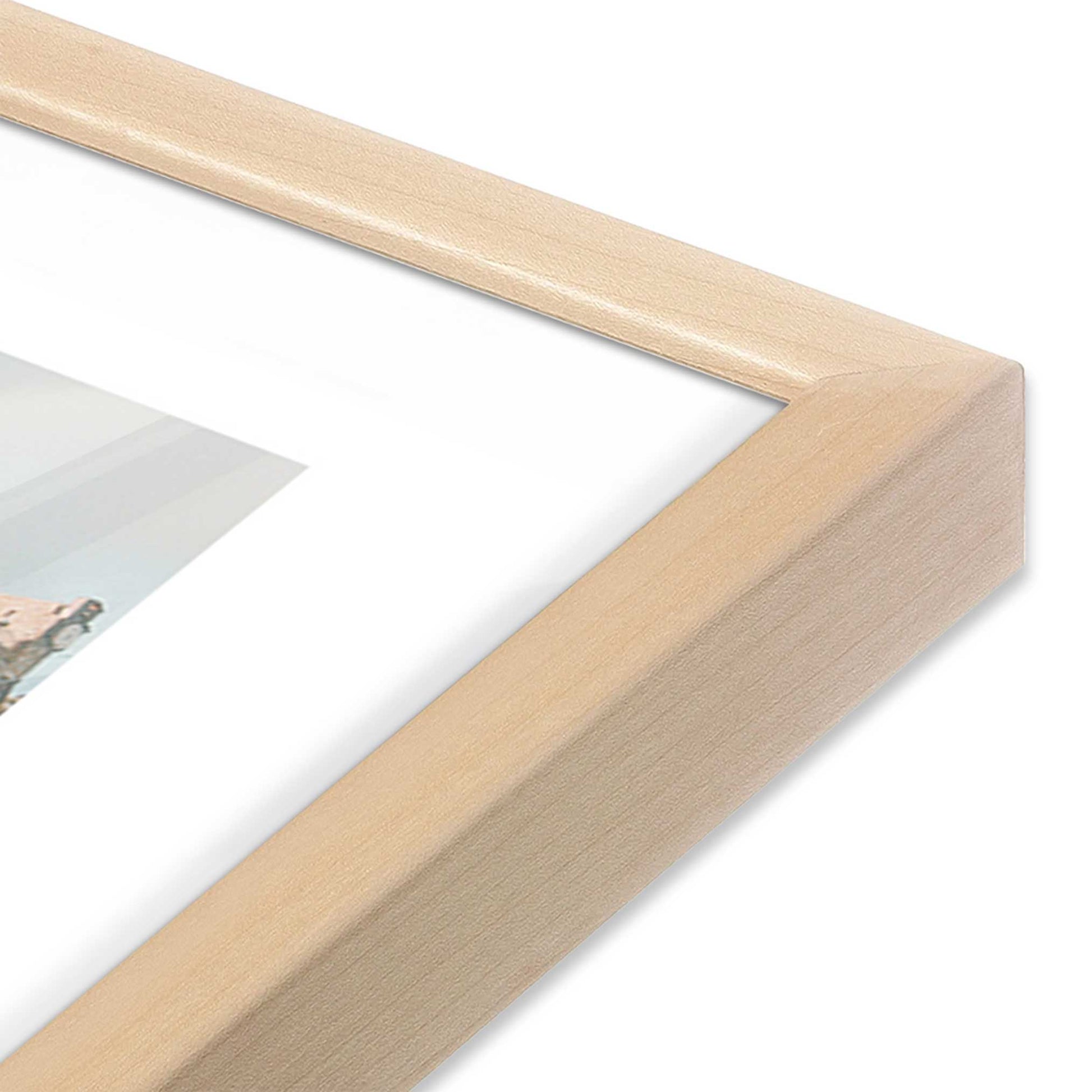 [Color:Raw Maple], Picture of art in a Raw Maple frame at an angle