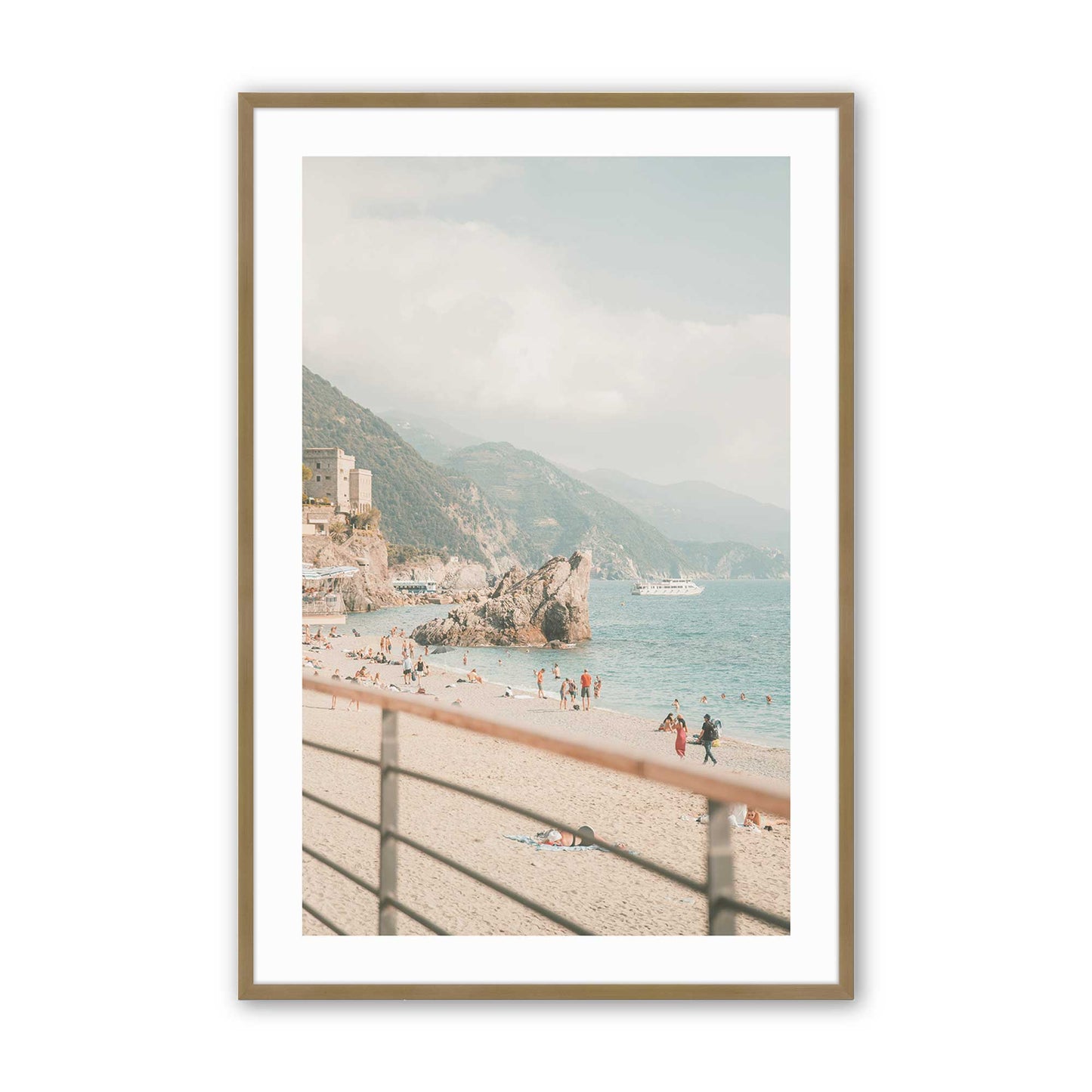 [Color:Brushed Gold], Picture of art in a Brushed Gold frame