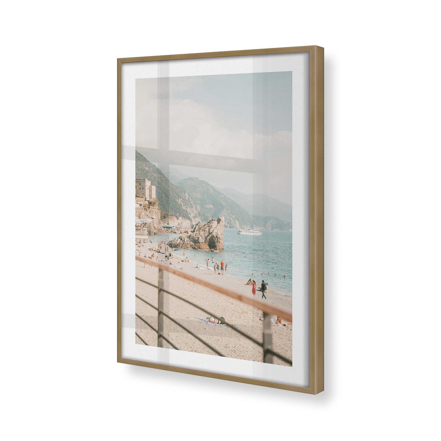 [Color:Brushed Gold], Picture of art in a Brushed Gold frame of the corner