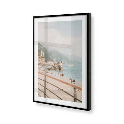 [Color:Satin Black], Picture of art in a Satin Black frame of the corner