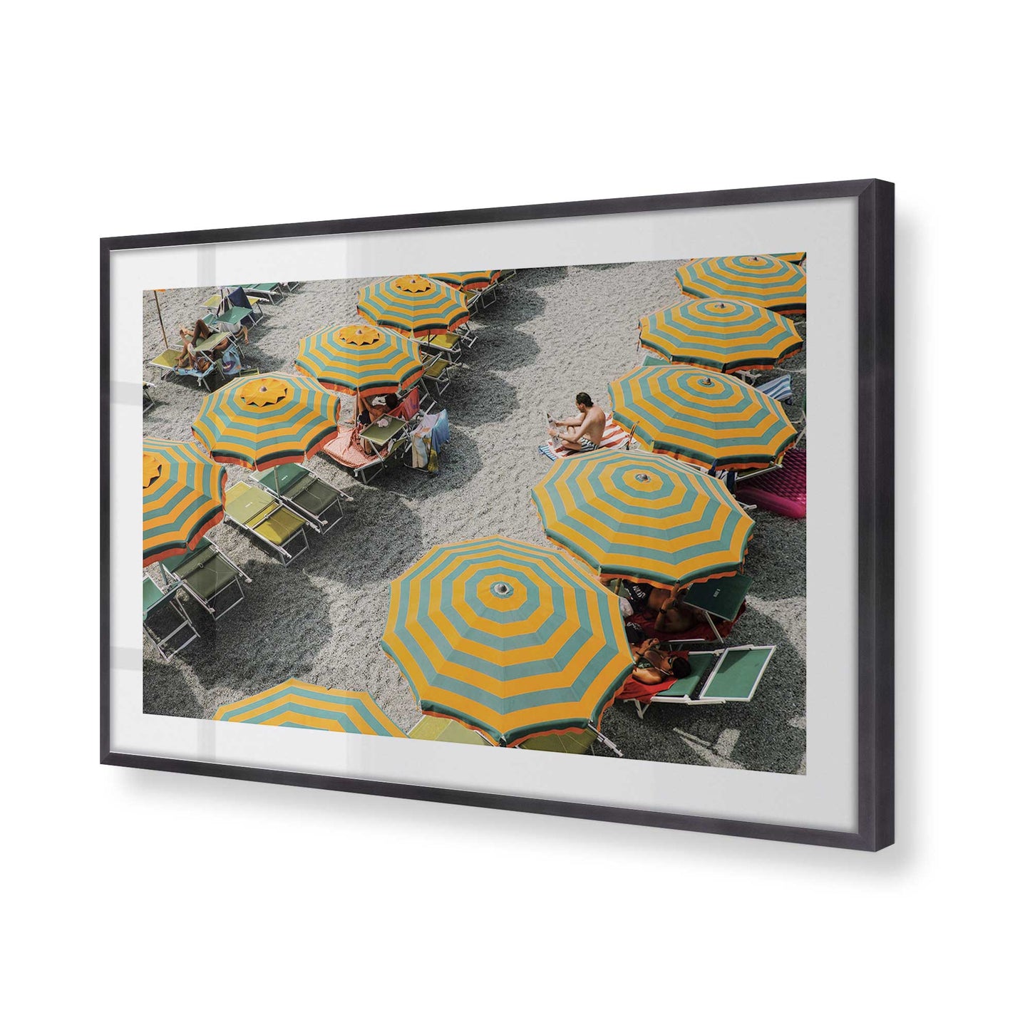 [Color:Weathered Zinc], Picture of art in a Weathered Zinc frame of the corner
