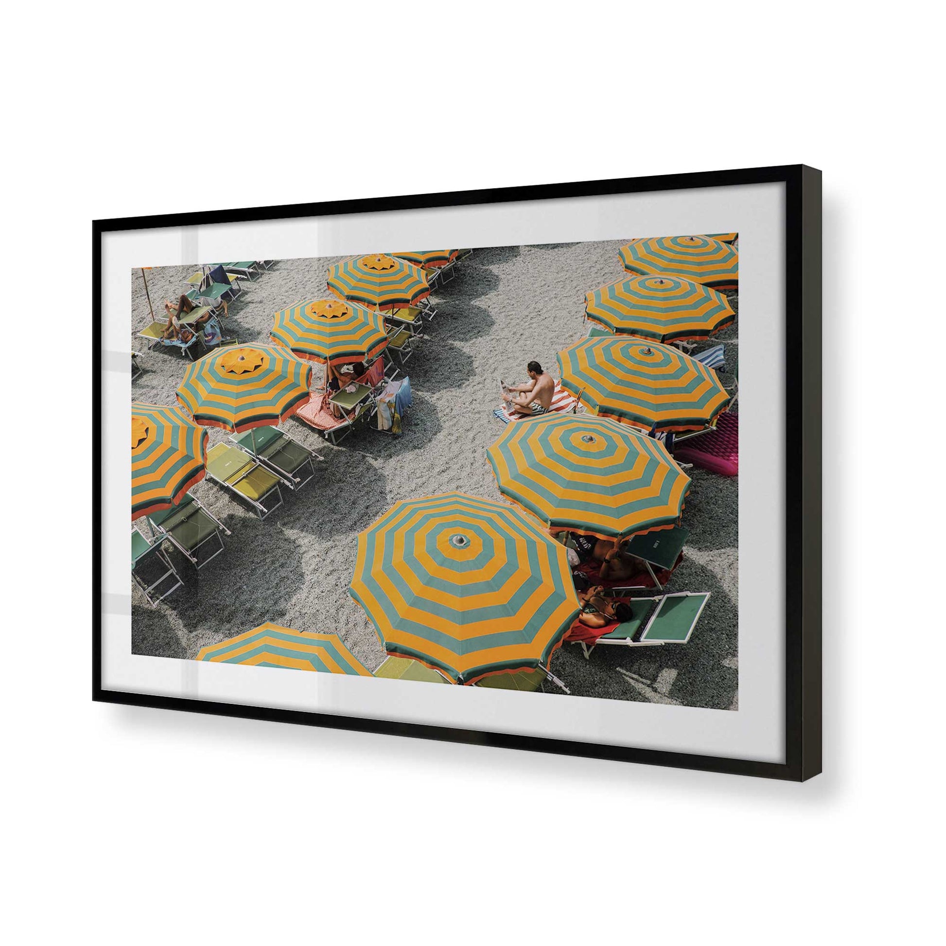 [Color:Satin Black], Picture of art in a Satin Black frame of the corner