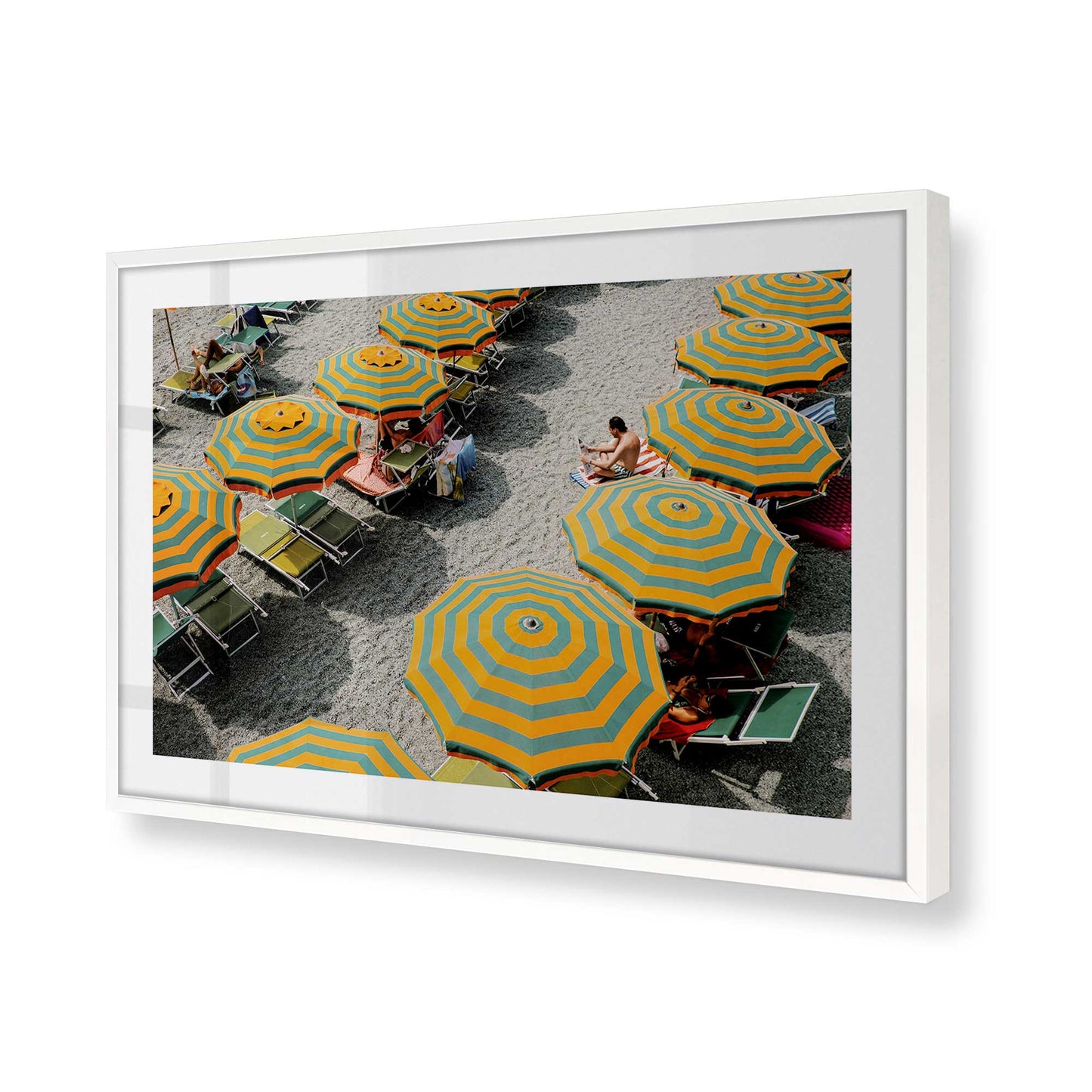 [Color:Opaque White], Picture of art in a Opaque White frame of the corner