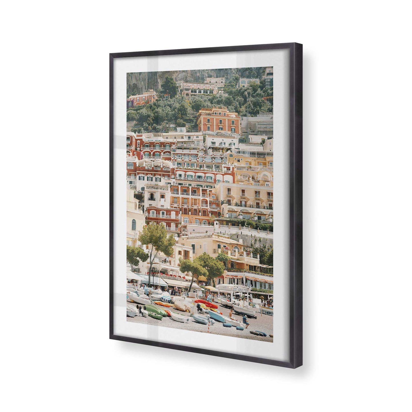 [Color:Weathered Zinc], Picture of art in a Weathered Zinc frame of the corner