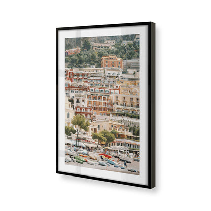 [Color:Satin Black], Picture of art in a Satin Black frame of the corner