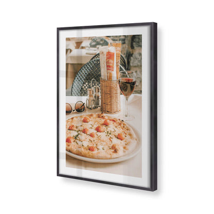 [Color:Weathered Zinc], Picture of art in a Weathered Zinc frame of the corner