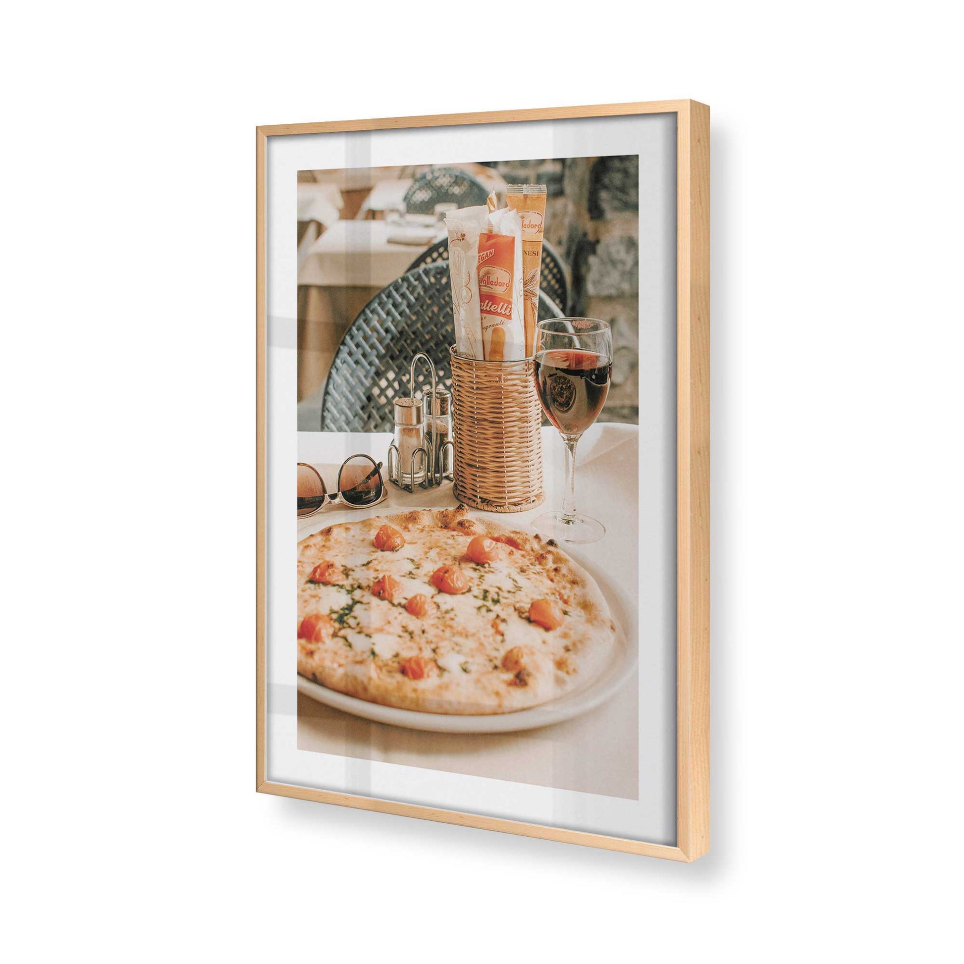 [Color:Raw Maple], Picture of art in a Raw Maple frame of the corner