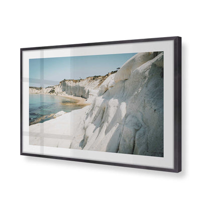 [Color:Weathered Zinc], Picture of art in a Weathered Zinc frame of the corner
