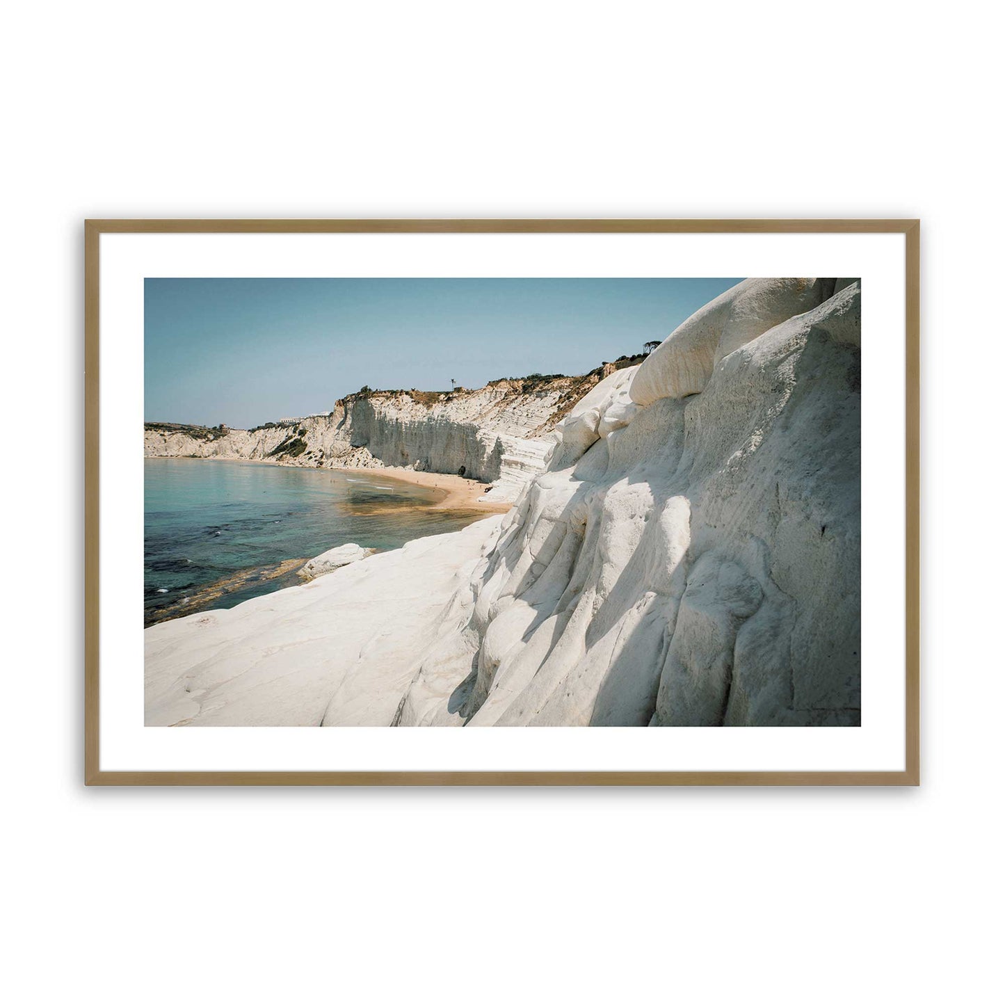 [Color:Brushed Gold], Picture of art in a Brushed Gold frame
