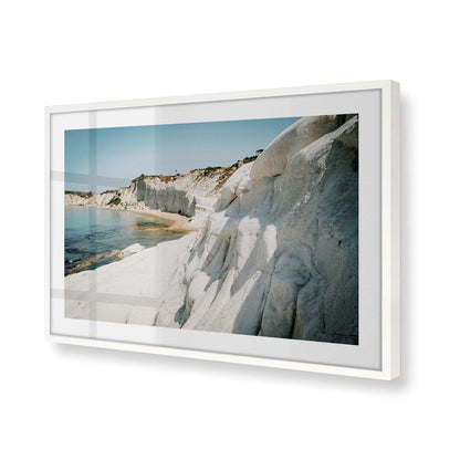[Color:Opaque White], Picture of art in a Opaque White frame of the corner