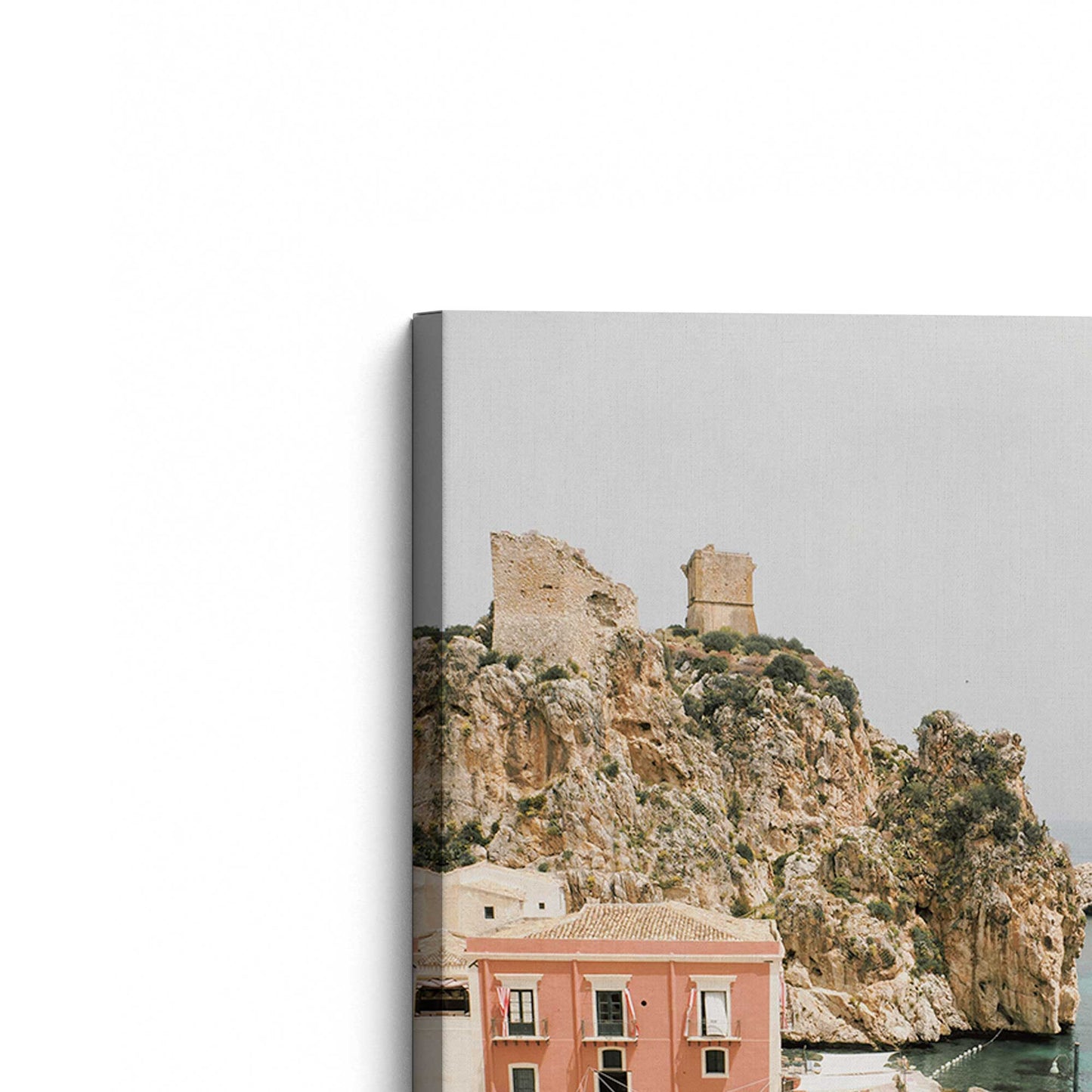[Color:Stretched Canvas], Picture of the corner of the art