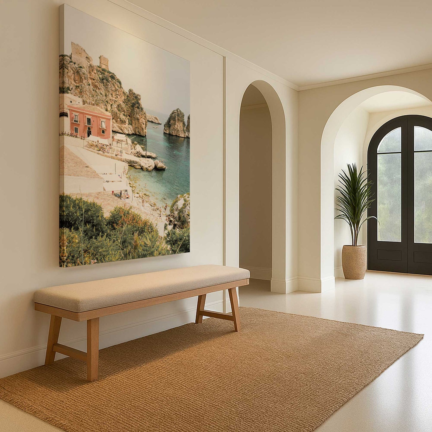 [Color:Stretched Canvas], Picture of art in a room