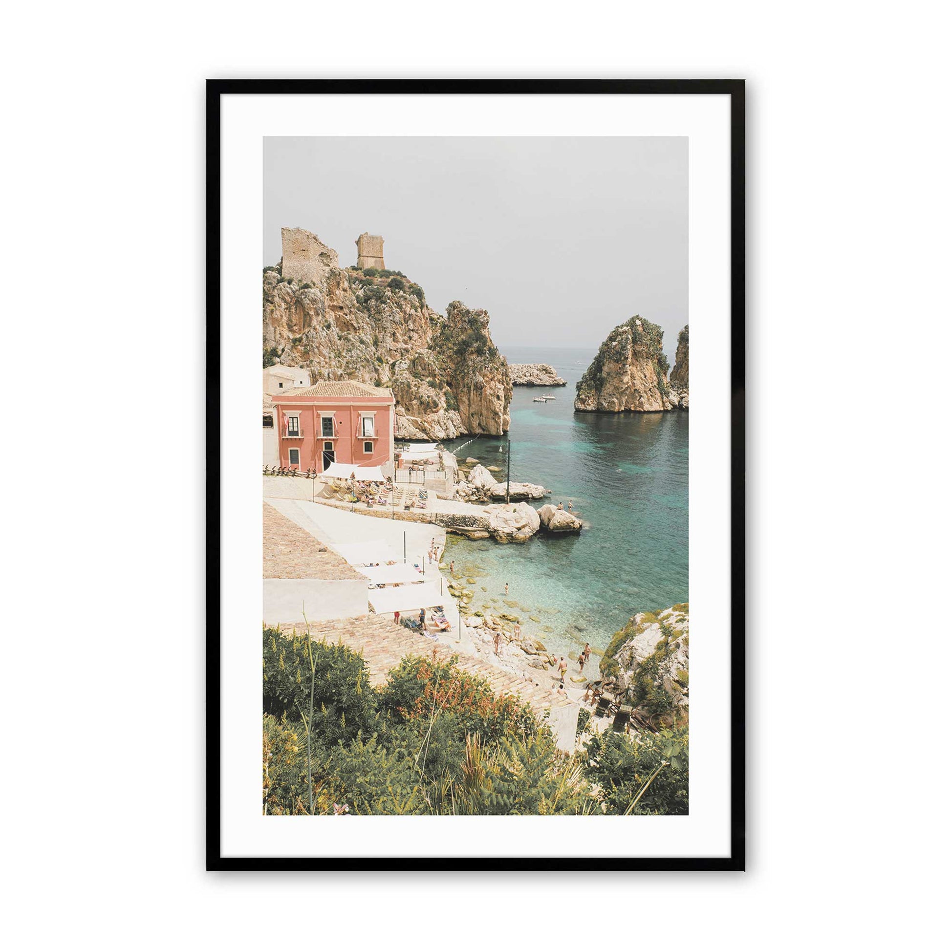 [Color:Satin Black], Picture of art in a Satin Black frame