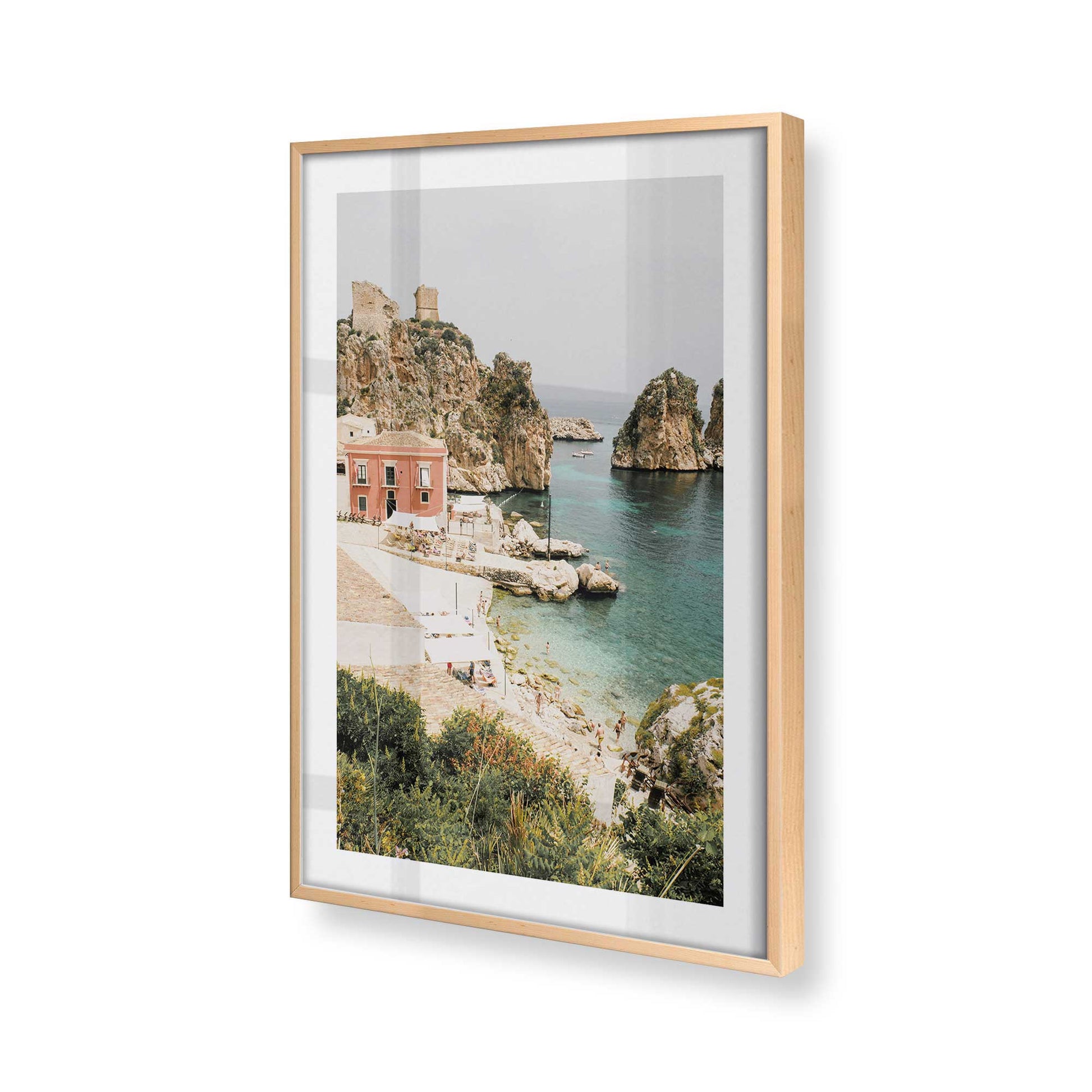 [Color:Raw Maple], Picture of art in a Raw Maple frame of the corner