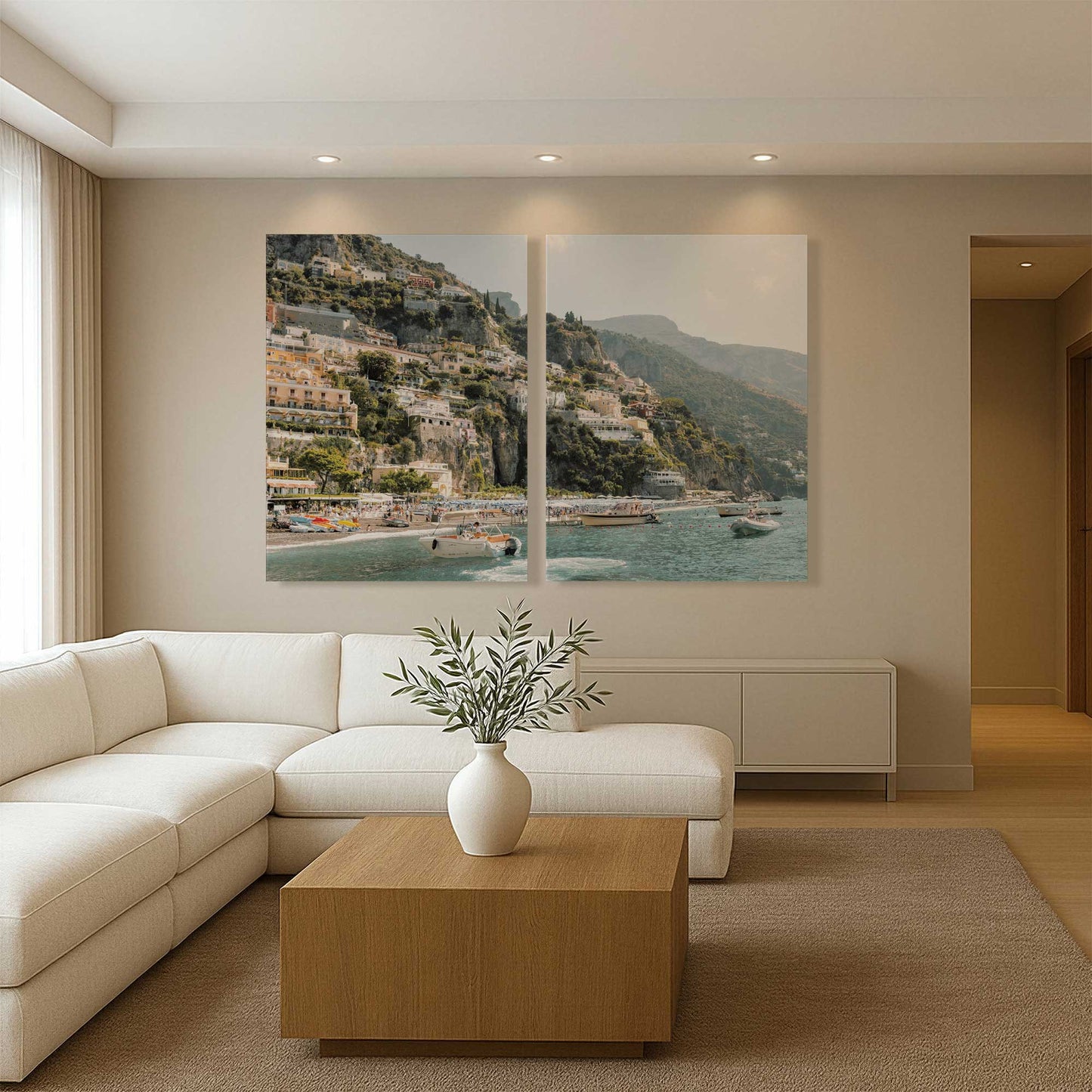 [Color:Stretched Canvas], Picture of art in a room