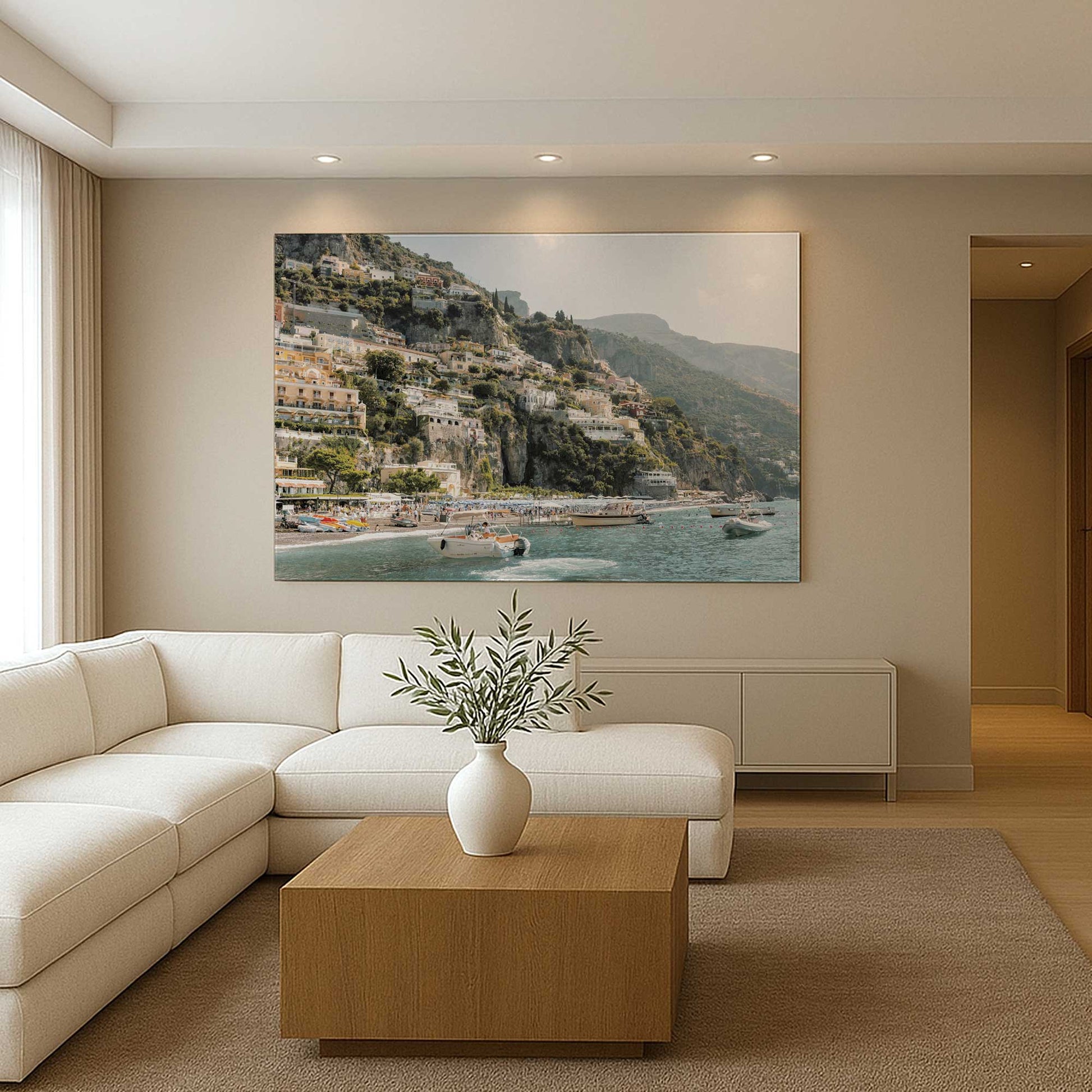 [Color:Stretched Canvas], Picture of art in a room