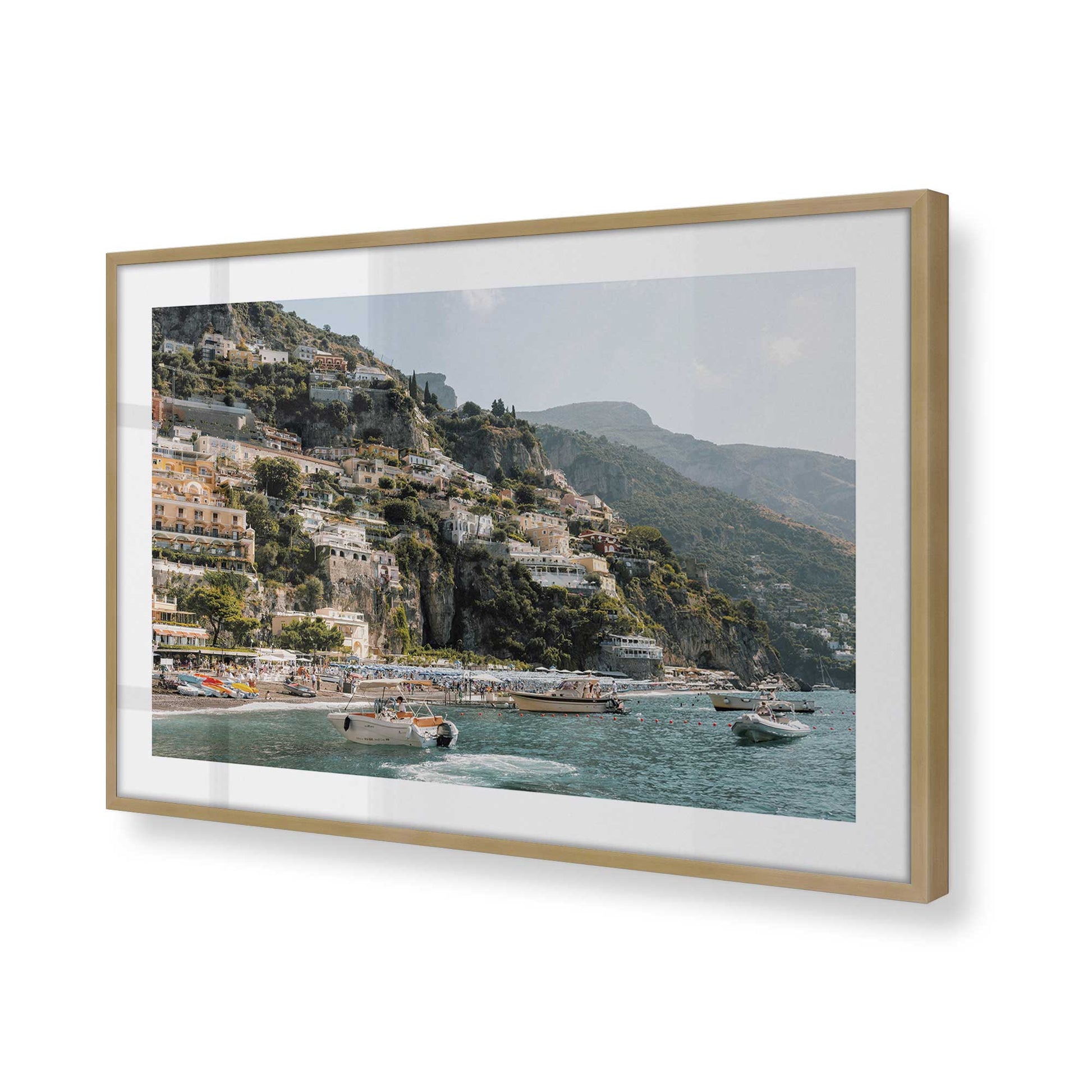 [Color:Brushed Gold], Picture of art in a Brushed Gold frame of the corner