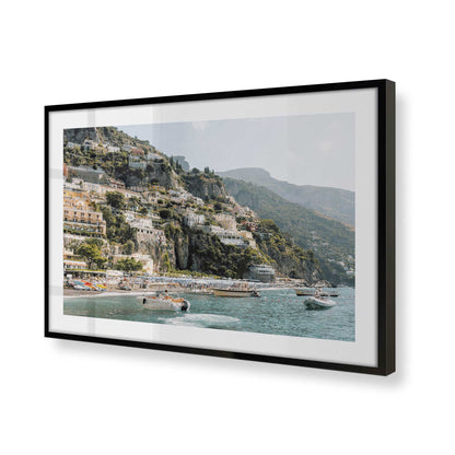 [Color:Satin Black], Picture of art in a Satin Black frame of the corner