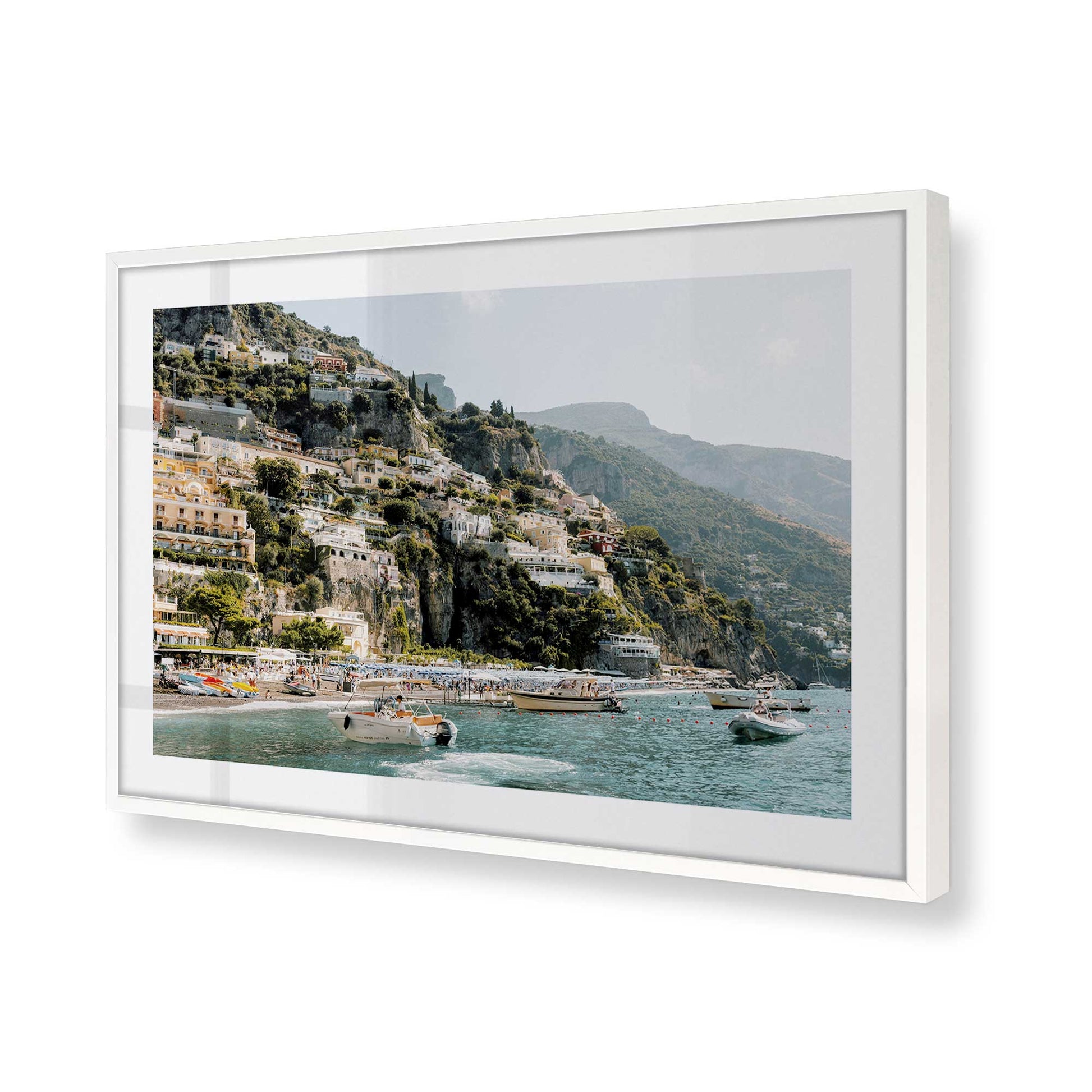 [Color:Opaque White], Picture of art in a Opaque White frame of the corner