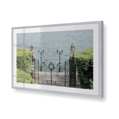 [Color:Polished Chrome], Picture of art in a Polished Chrome frame of the corner