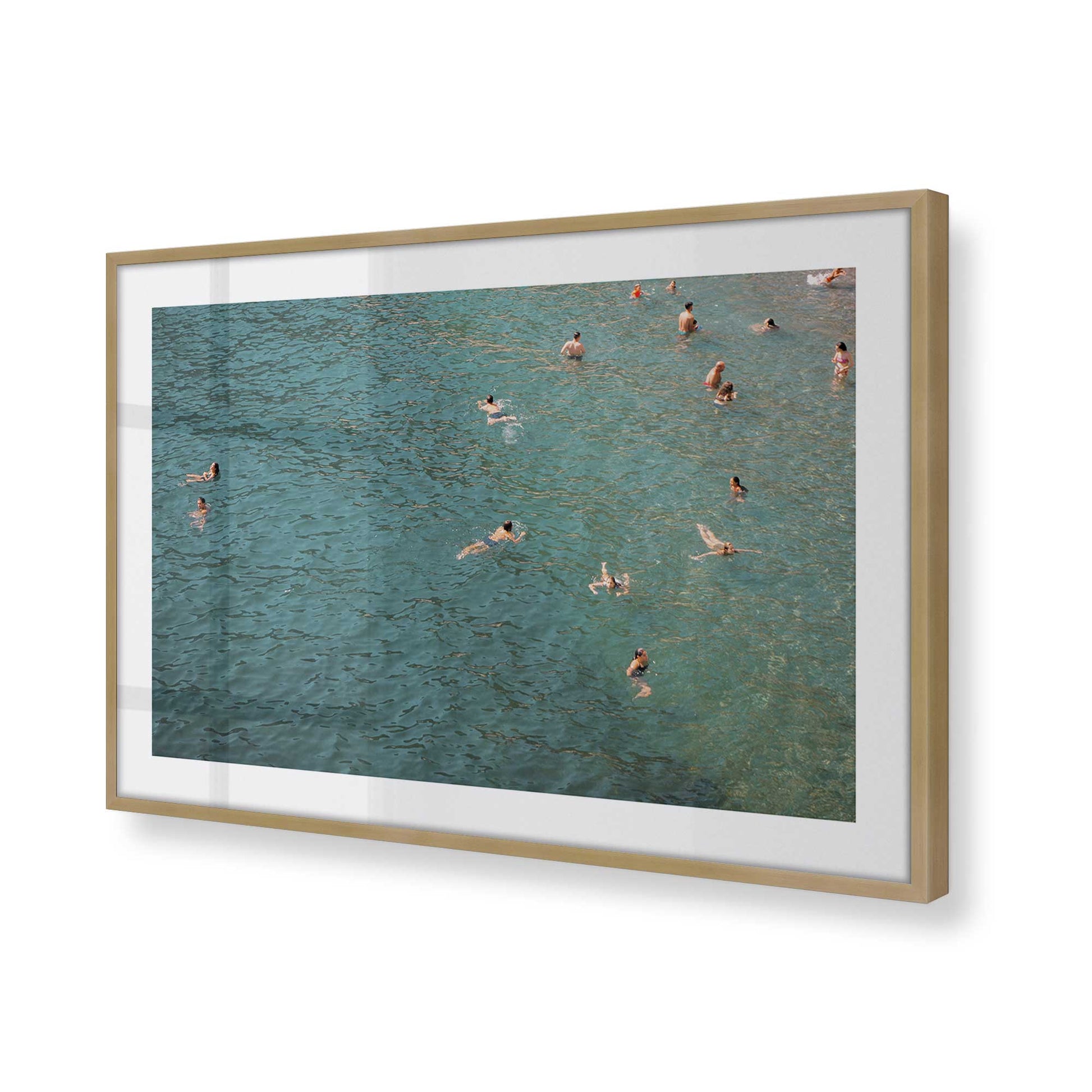 [Color:Brushed Gold], Picture of art in a Brushed Gold frame of the corner