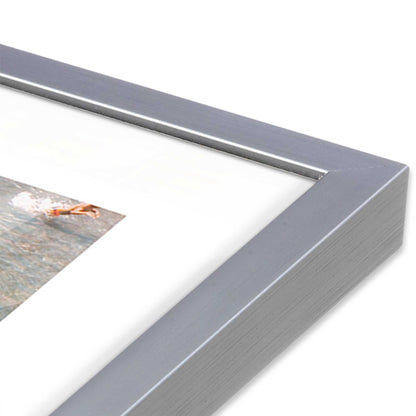 [Color:Polished Chrome], Picture of art in a Polished Chrome frame at an angle
