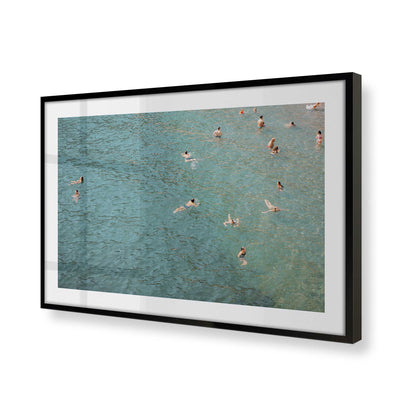 [Color:Satin Black], Picture of art in a Satin Black frame of the corner