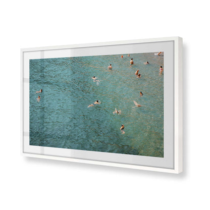 [Color:Opaque White], Picture of art in a Opaque White frame of the corner
