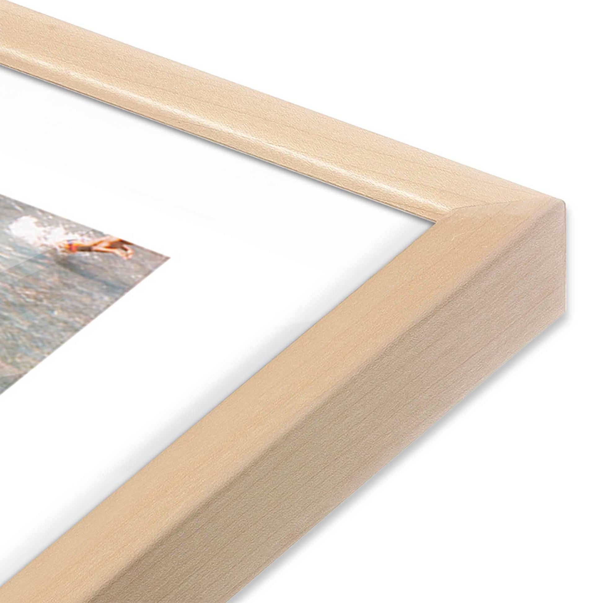 [Color:Raw Maple], Picture of art in a Raw Maple frame at an angle
