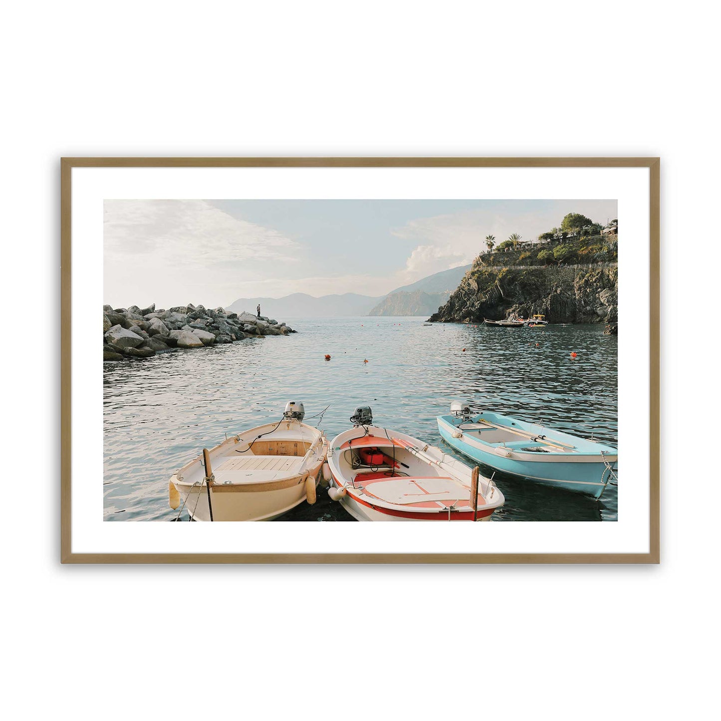 [Color:Brushed Gold], Picture of art in a Brushed Gold frame