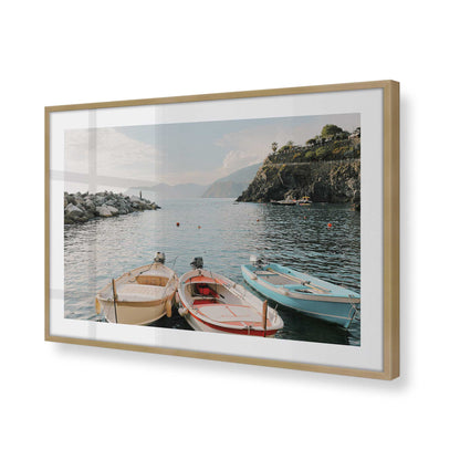 [Color:Brushed Gold], Picture of art in a Brushed Gold frame of the corner