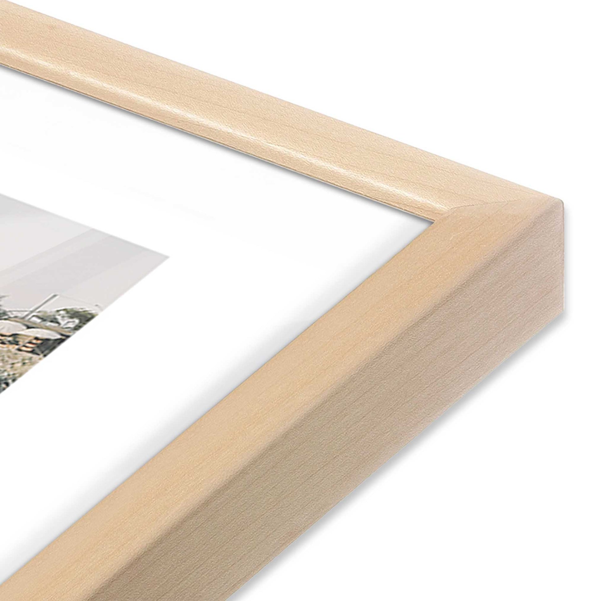 [Color:Raw Maple], Picture of art in a Raw Maple frame at an angle
