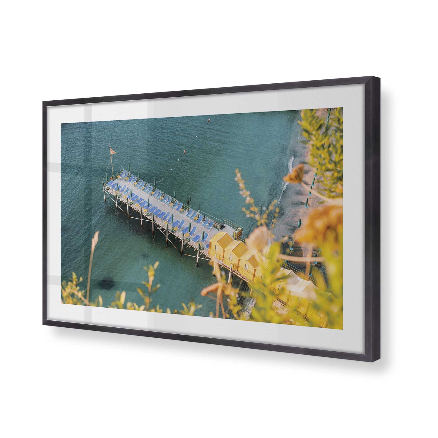 [Color:Weathered Zinc], Picture of art in a Weathered Zinc frame of the corner