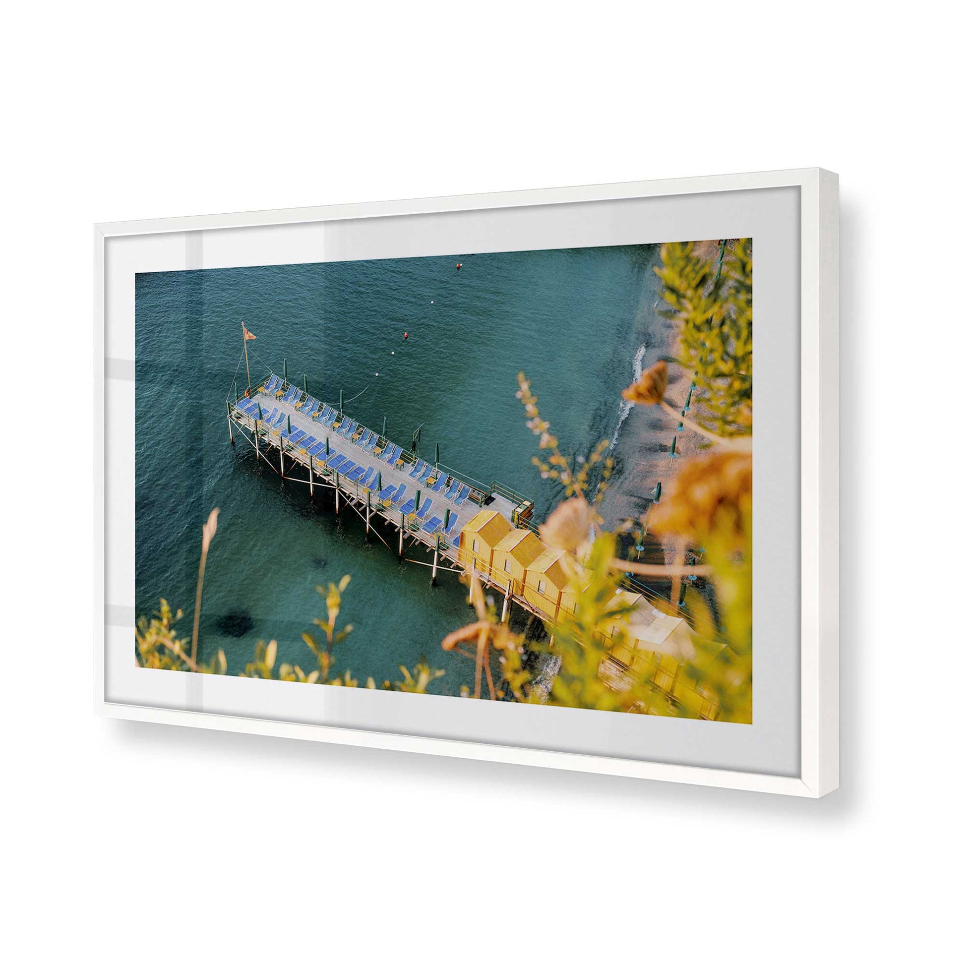 [Color:Opaque White], Picture of art in a Opaque White frame of the corner