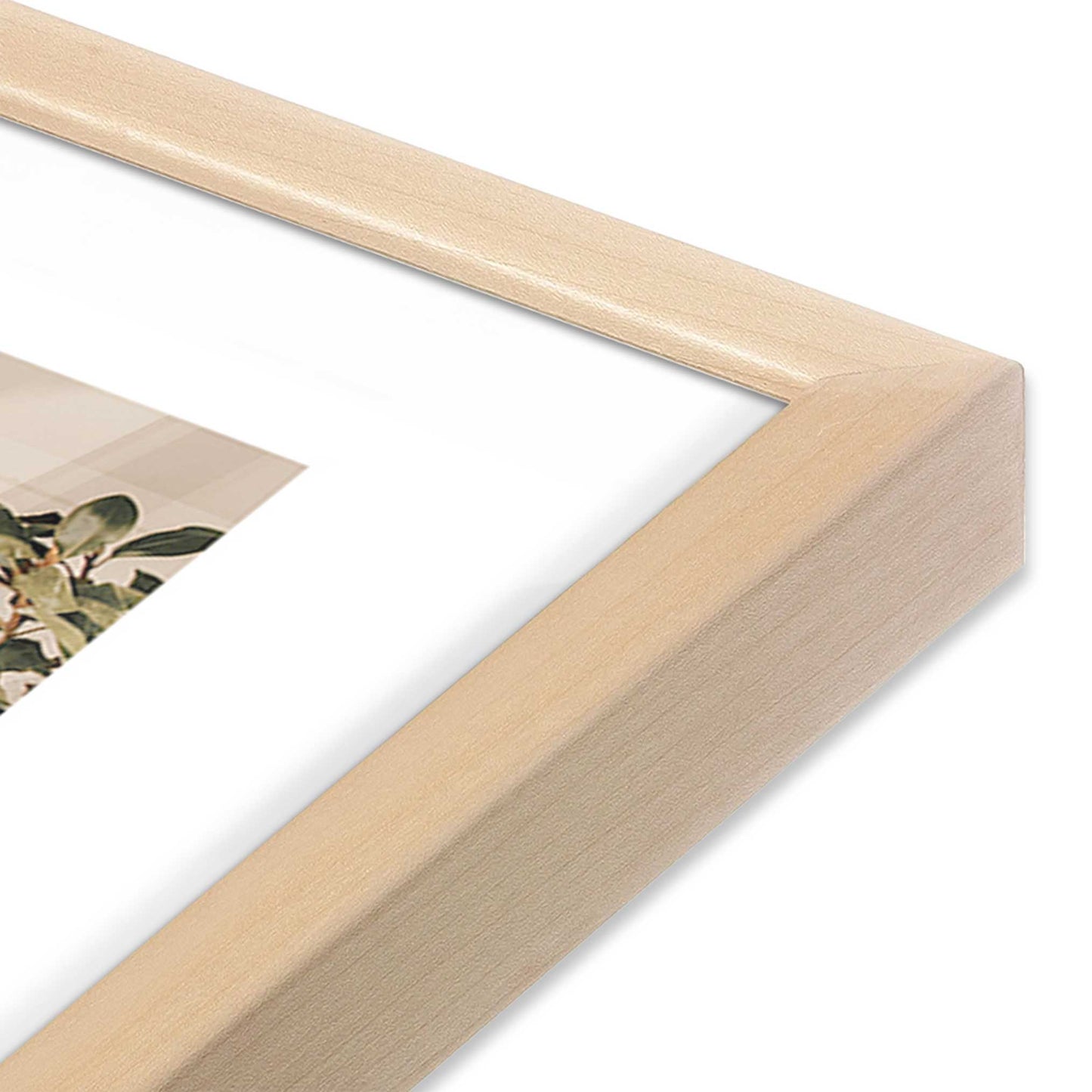 [Color:Raw Maple], Picture of art in a Raw Maple frame at an angle