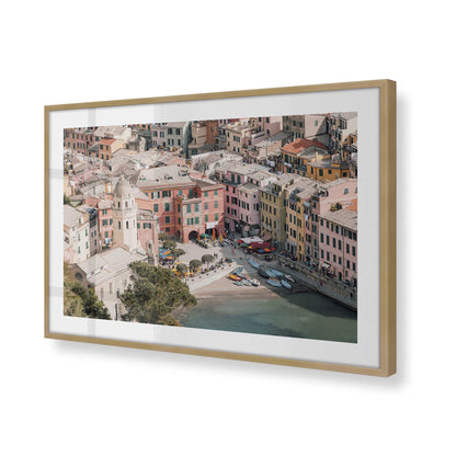 [Color:Brushed Gold], Picture of art in a Brushed Gold frame of the corner