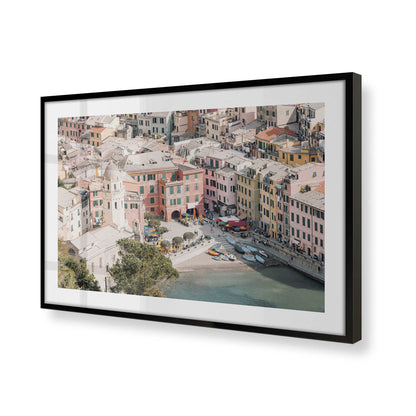 [Color:Satin Black], Picture of art in a Satin Black frame of the corner