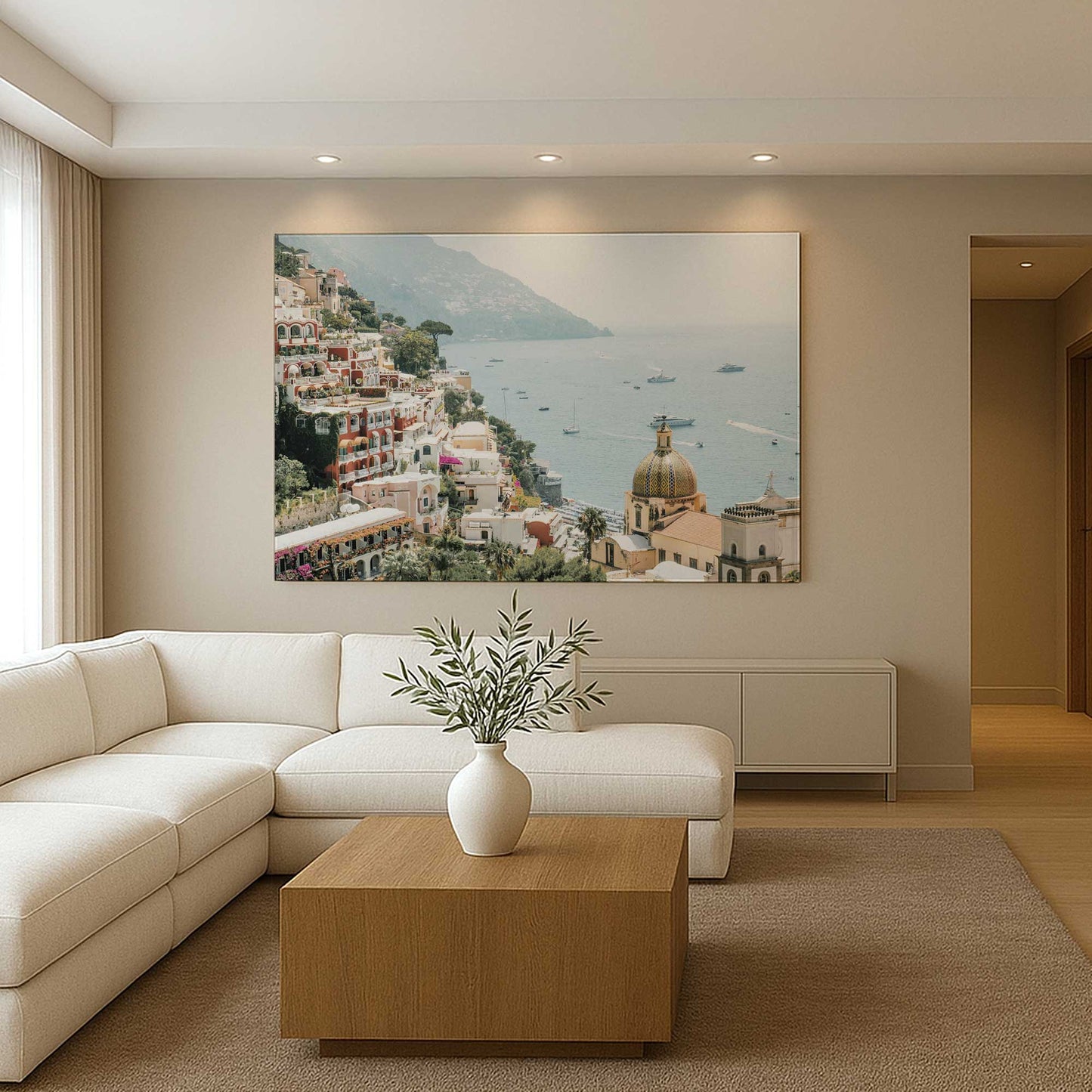 [Color:Stretched Canvas], Picture of art in a room