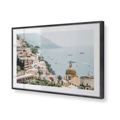 [Color:Weathered Zinc], Picture of art in a Weathered Zinc frame of the corner