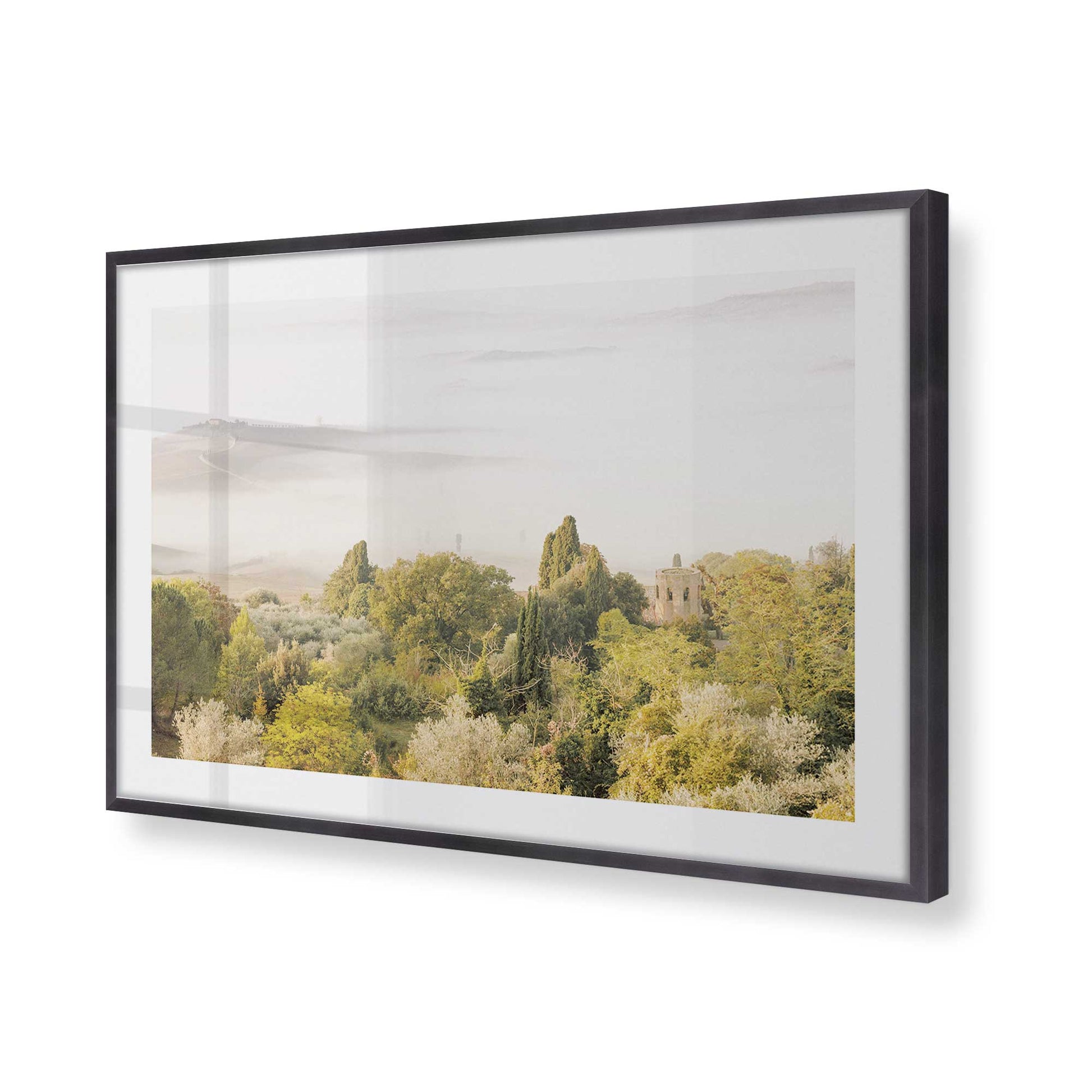 [Color:Weathered Zinc], Picture of art in a Weathered Zinc frame of the corner