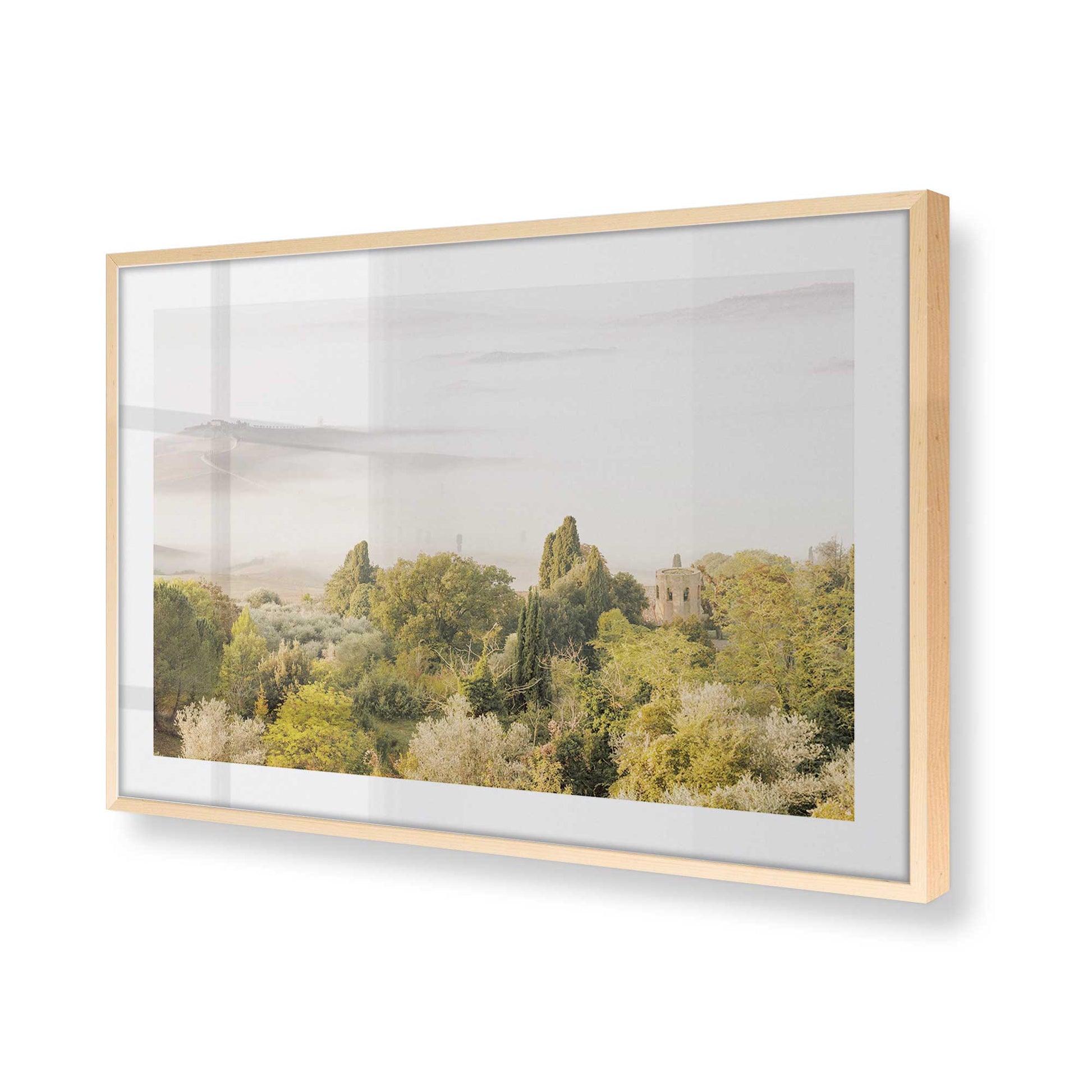 [Color:Raw Maple], Picture of art in a Raw Maple frame of the corner