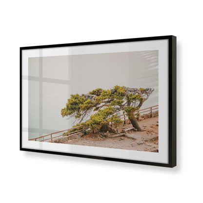 [Color:Satin Black], Picture of art in a Satin Black frame of the corner