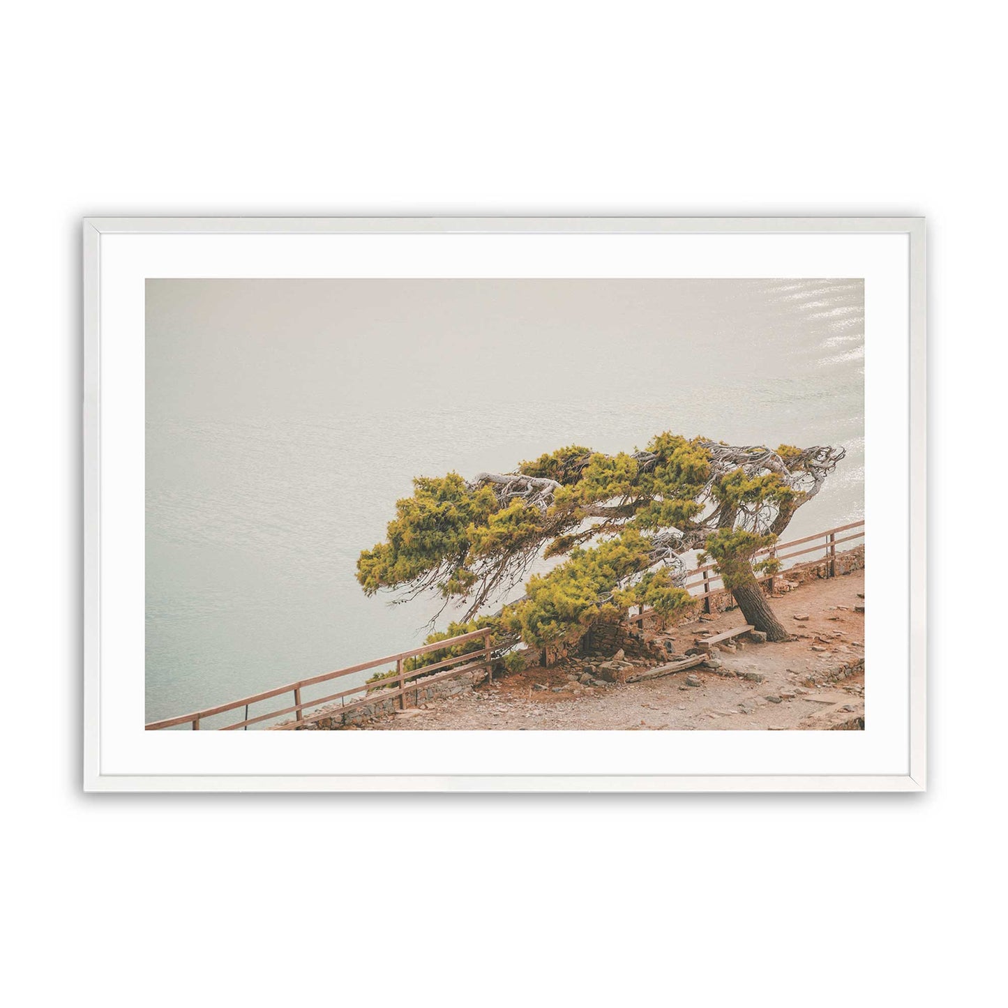 [Color:Opaque White], Picture of art in a Opaque White frame