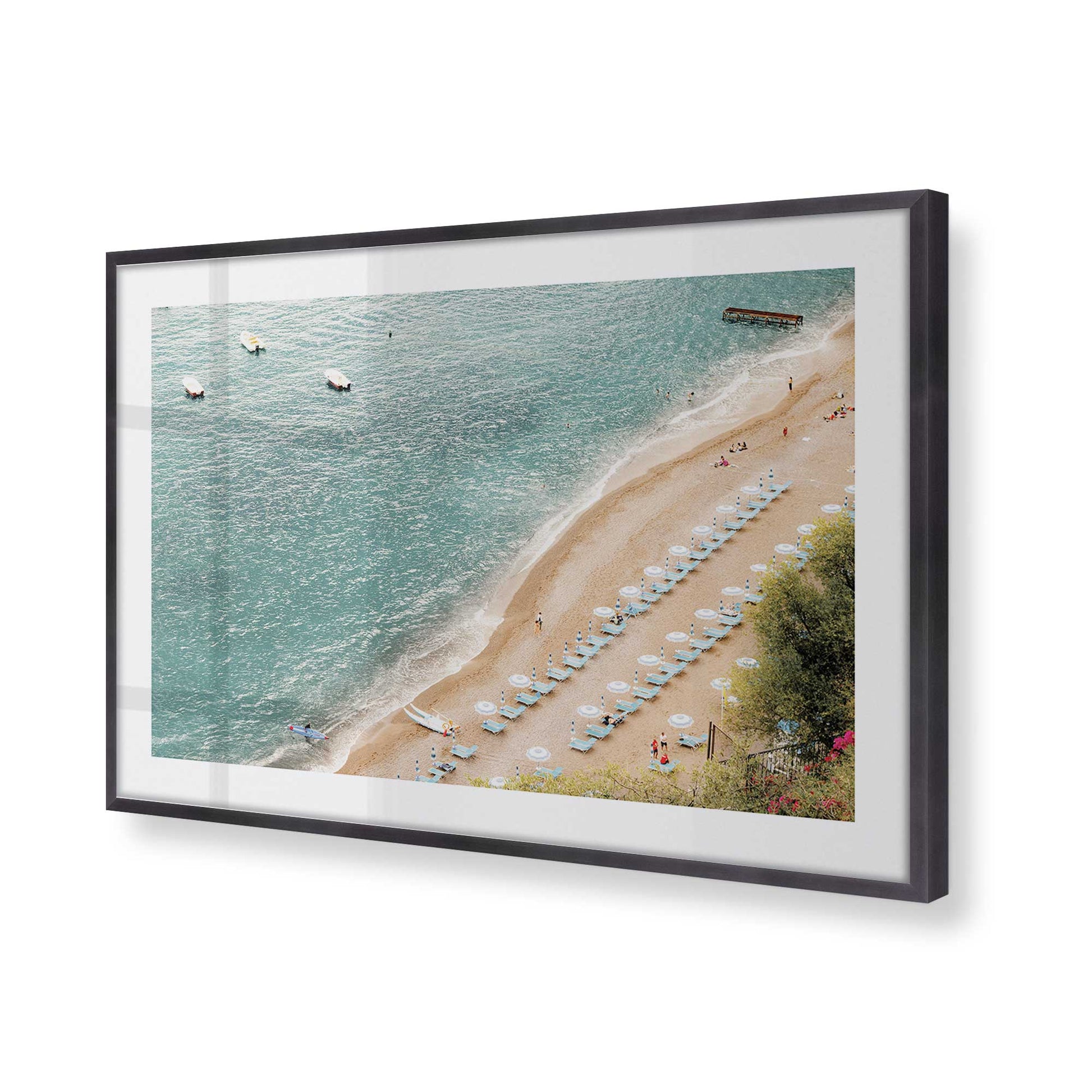 [Color:Weathered Zinc], Picture of art in a Weathered Zinc frame of the corner