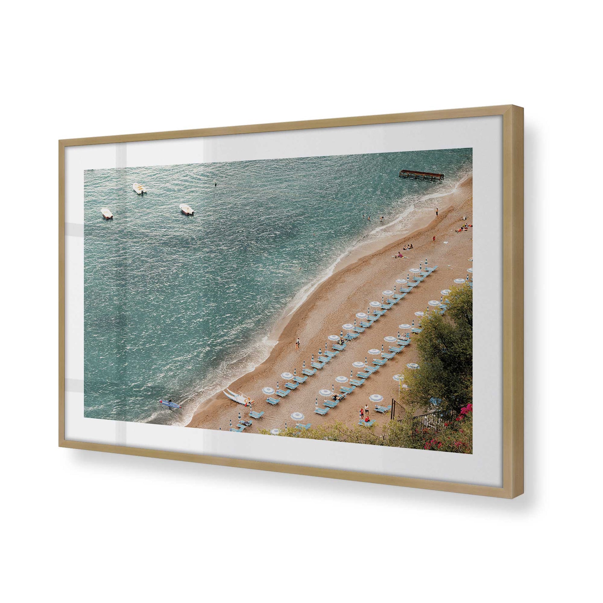 [Color:Brushed Gold], Picture of art in a Brushed Gold frame of the corner