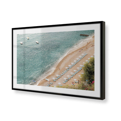 [Color:Satin Black], Picture of art in a Satin Black frame of the corner