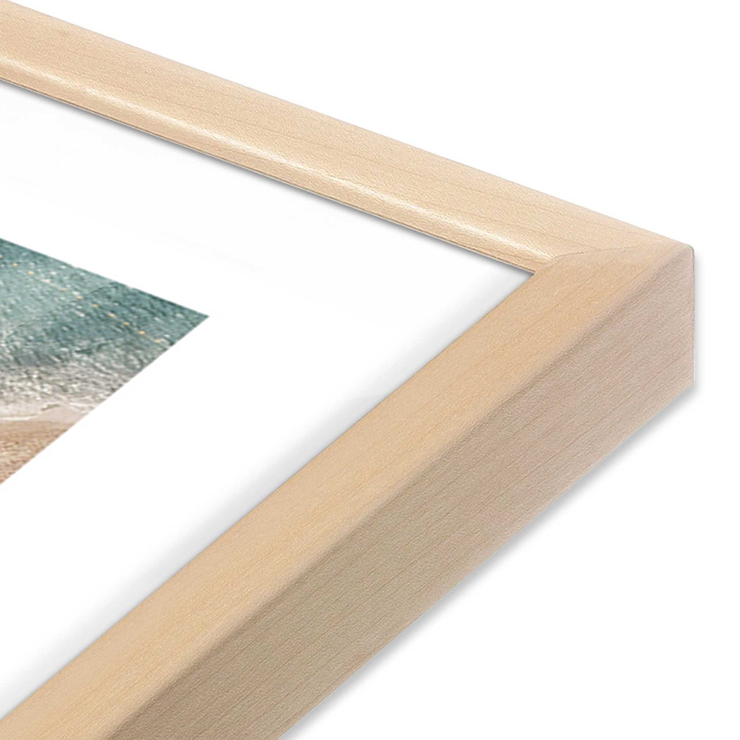 [Color:Raw Maple], Picture of art in a Raw Maple frame at an angle